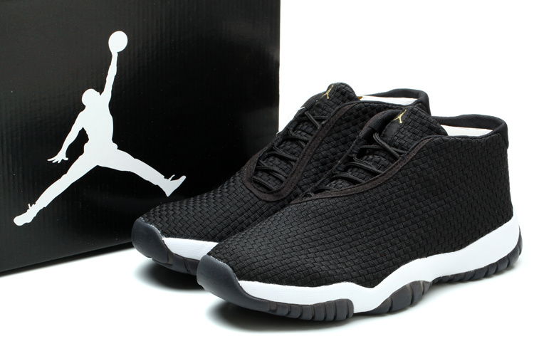Nike Jordan Future Glow Shoes Black White - Click Image to Close