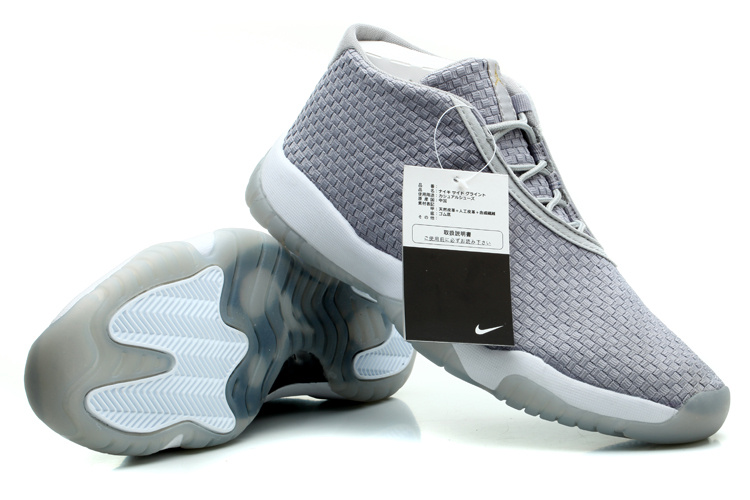 Nike Jordan Future Glow Shoes Grey White - Click Image to Close