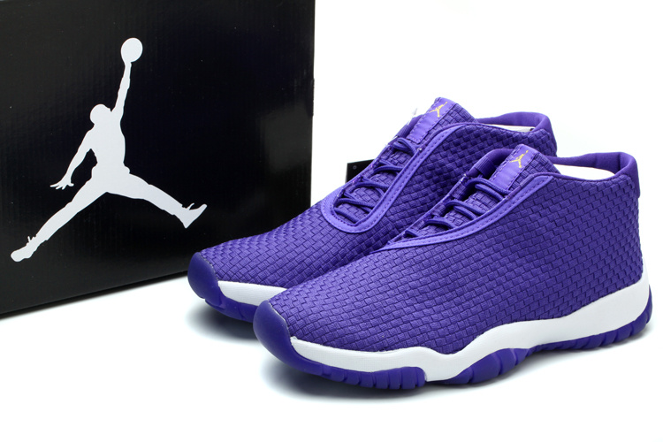 Nike Jordan Future Glow Shoes Purple White - Click Image to Close