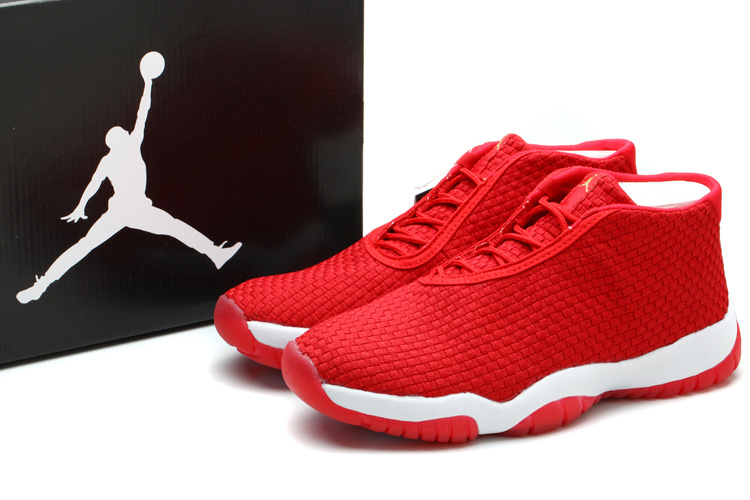 Nike Jordan Future Glow Shoes Red White - Click Image to Close