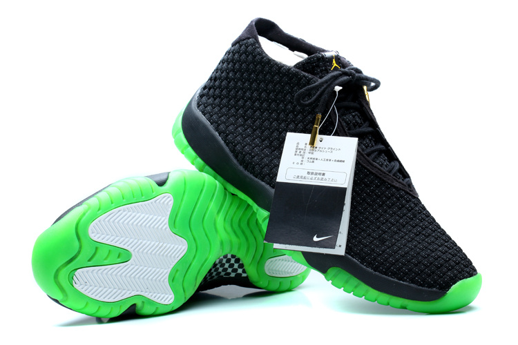 Nike Jordan Future Shoes Black Green - Click Image to Close