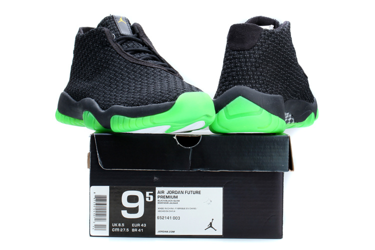 Nike Jordan Future Shoes Black Green - Click Image to Close