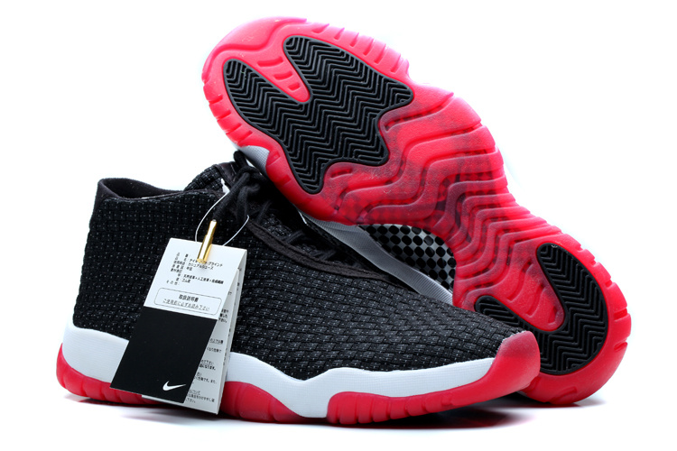 Nike Jordan Future Shoes Black White Red - Click Image to Close