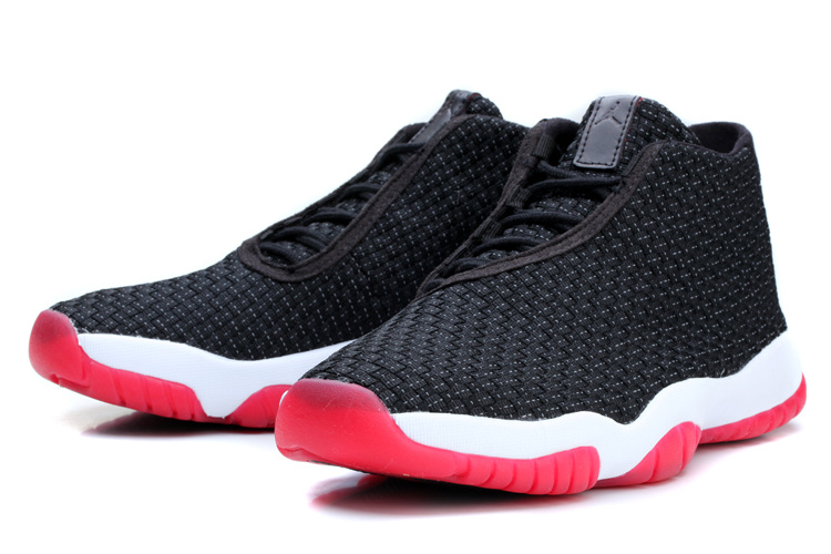 Nike Jordan Future Shoes Black White Red - Click Image to Close