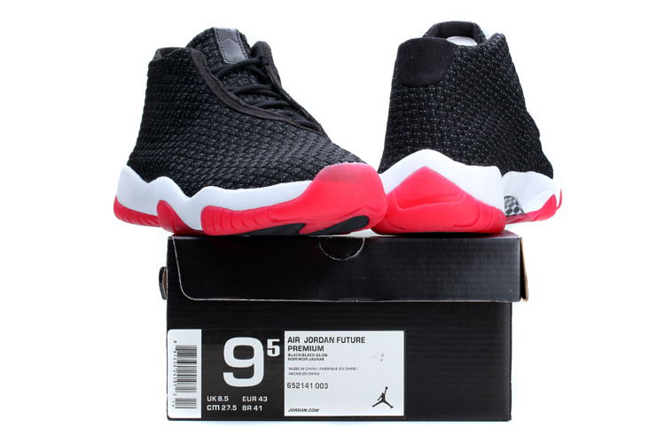 Nike Jordan Future Shoes Black White Red - Click Image to Close
