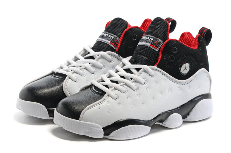 2016 Nike Jordan Team 2 GS White Black Red - Click Image to Close