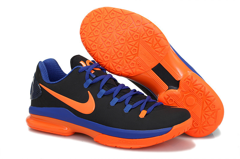 Kevin Durant 5 Low Black Orange Blue For Women - Click Image to Close