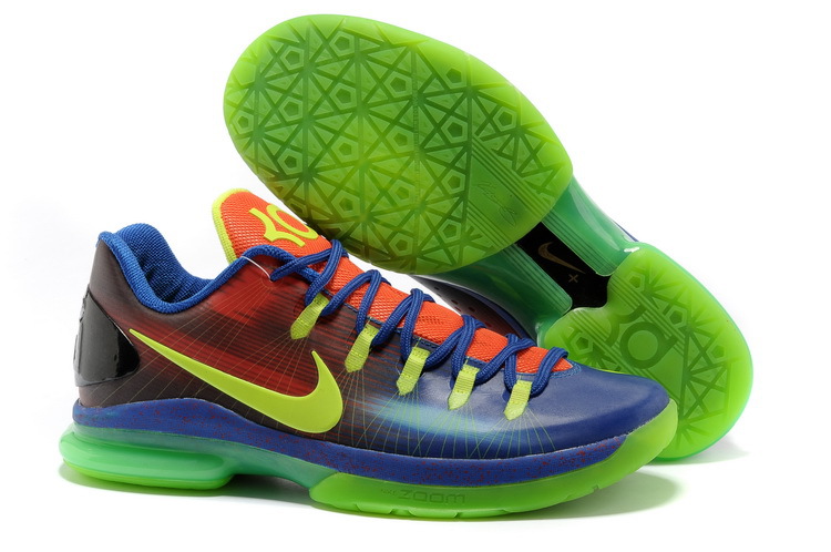 Nike Kevin Durant 5 Low Blue Green Red - Click Image to Close