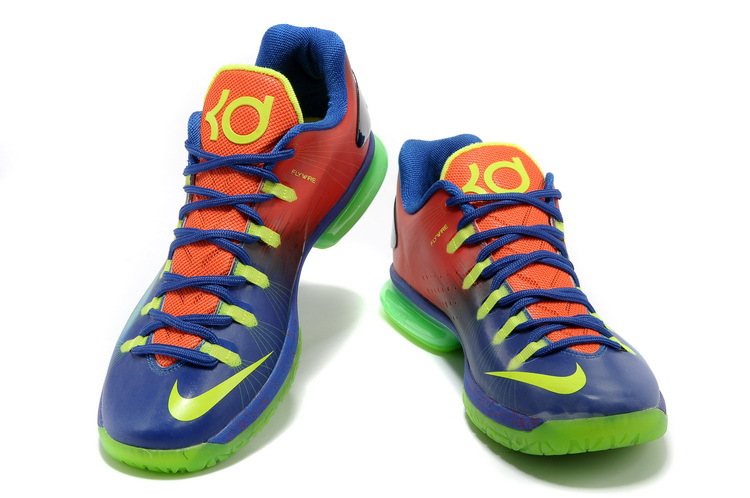 Nike Kevin Durant 5 Low Blue Green Red - Click Image to Close