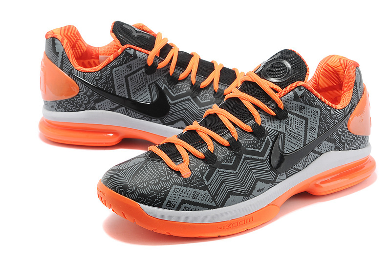 Kevin Durant 5 Low Grey Black Orange For Women - Click Image to Close