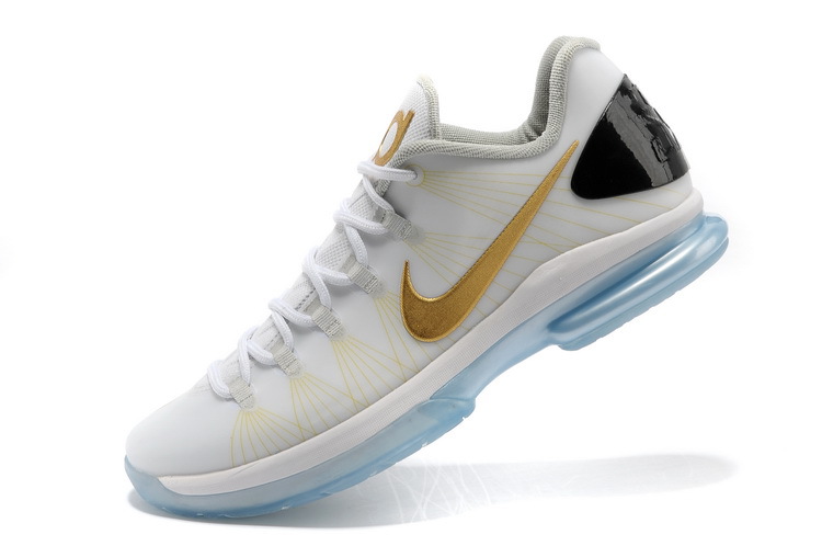 kd shoes white and gold