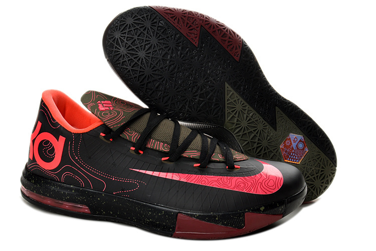 Women's Nike Kevin Durant 6 Black Purple Shoes - Click Image to Close