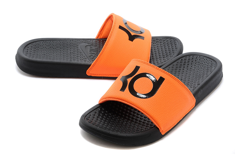 Nike Kevin Durant 6 Massage Hydro Sandal Black Orange - Click Image to Close