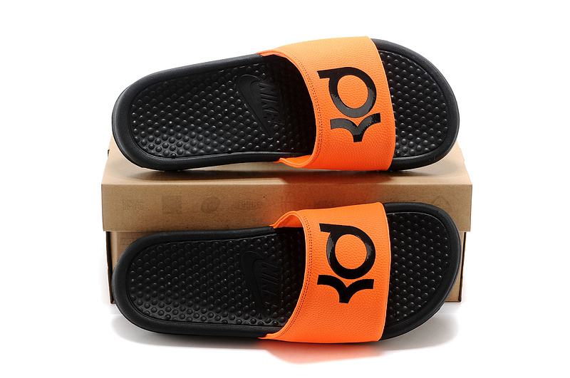 Nike Kevin Durant 6 Massage Hydro Sandal Black Orange - Click Image to Close