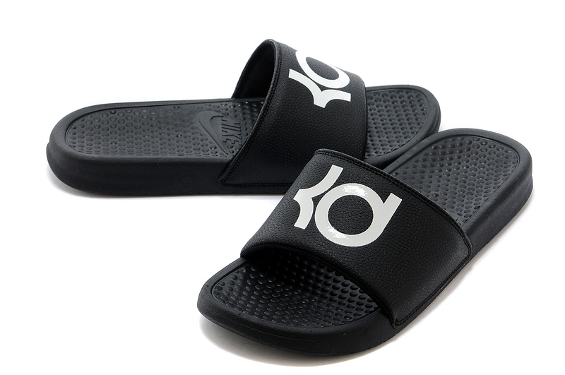 Nike Kevin Durant 6 Massage Hydro Sandal Black White Logo - Click Image to Close