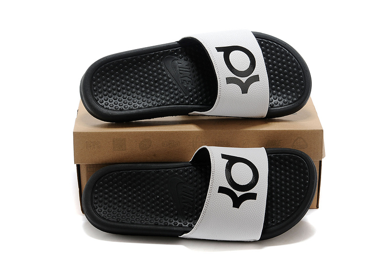 Nike Kevin Durant 6 Massage Hydro Sandal Black White - Click Image to Close