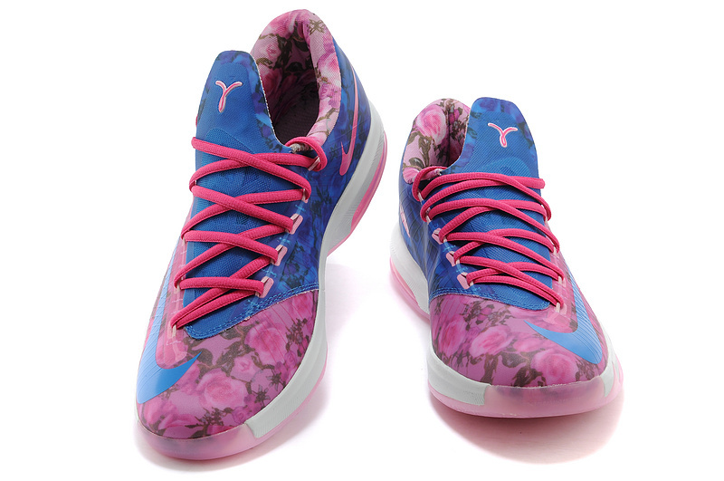 Women's Nike Kevin Durant 6 Rose Colorways Shoes - Click Image to Close