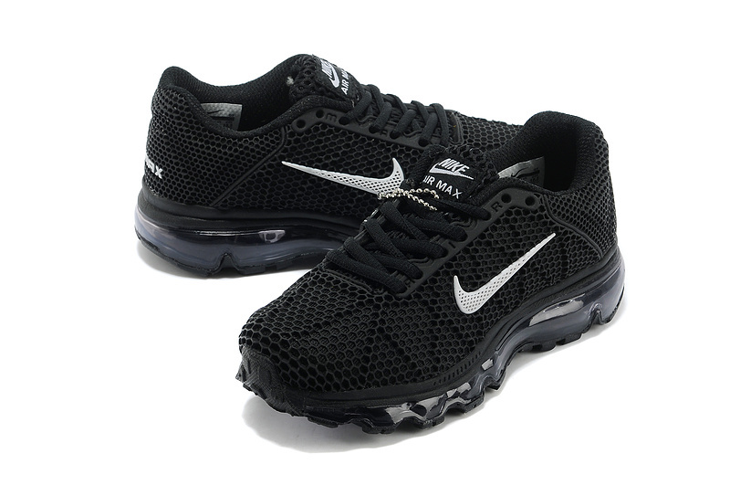 Kids Nike Air Max 2009 All Black Running Shoes