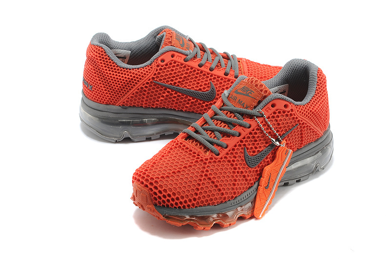 Kids Nike Air Max 2009 Orange Grey Running Shoes - Click Image to Close