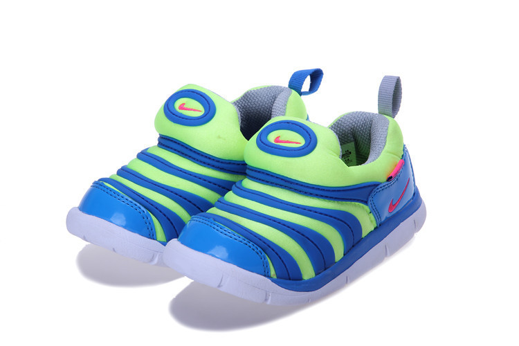 Nike Dynamo Free Blue Green Shoes For Kids - Click Image to Close