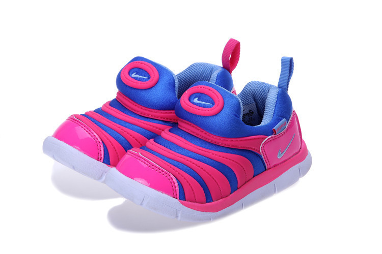 Nike Dynamo Free Blue Pink White Shoes For Kids - Click Image to Close