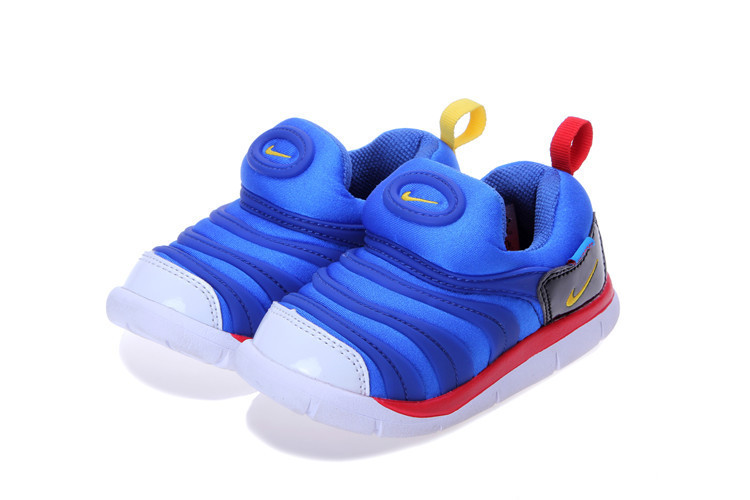 Nike Dynamo Free Blue Red Black White Shoes For Kids - Click Image to Close