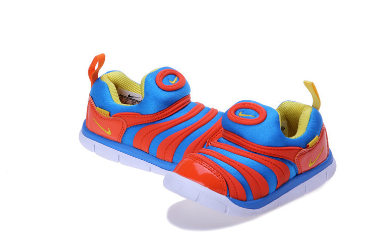 Nike Dynamo Free Blue Red White Shoes For Kids