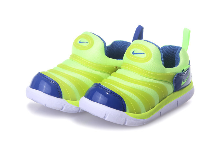 Nike Dynamo Free Fluorscent Green Green White Shoes For Kids - Click Image to Close