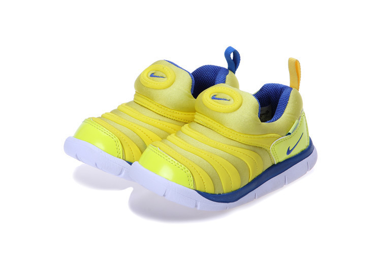 Nike Dynamo Free Yellow Blue Shoes For Kids - Click Image to Close