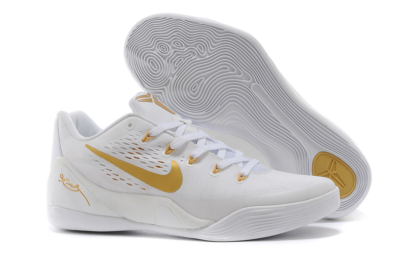 kobe bryant shoes white and gold