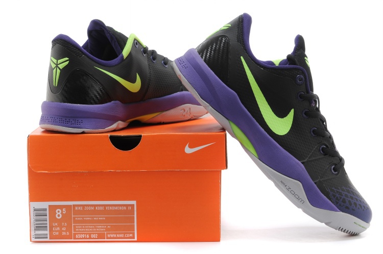 Kobe Bryant Venomenon 4 Black Purple Green Shoes