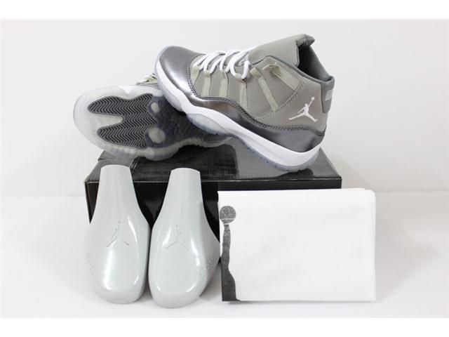 Latest Jordan 11 Retro Grey White Basketball Shoes