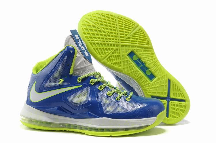 LeBron Raymone James Blue White Green Shoes