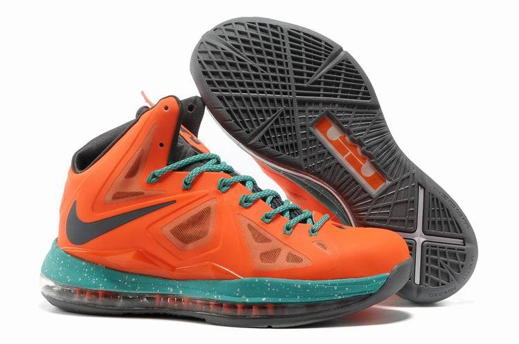 LeBron Raymone James Orange Green Shoes - Click Image to Close