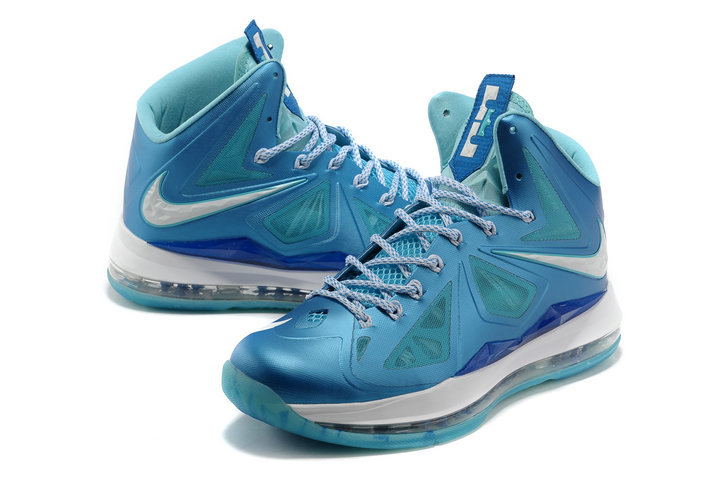 Nike Lebron 10 Shoes Elite Blue White