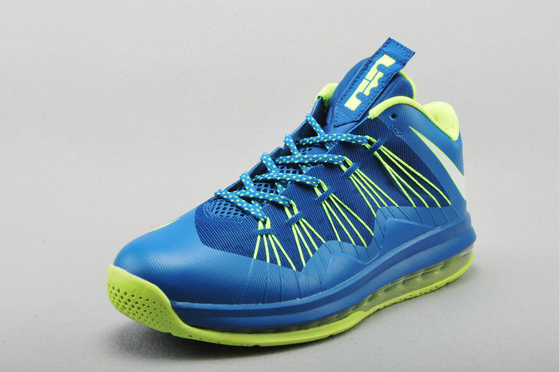 Nike Lebron James 10 Shoes Low Low Blue Green - Click Image to Close