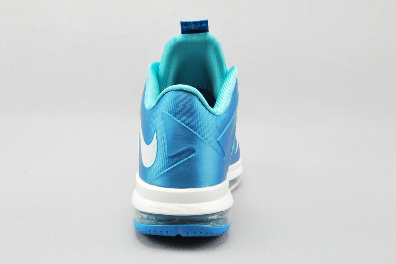 Nike Lebron James 10 Shoes Low Low Light Blue White - Click Image to Close