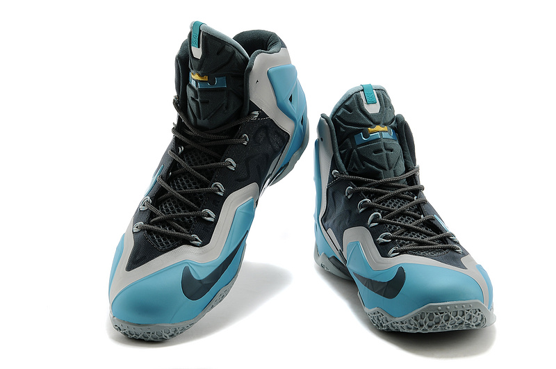 New Nike Lebron James 11 Gamma Blue Black Shoes - Click Image to Close