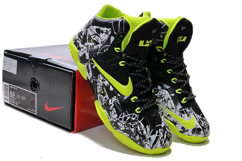 Latest Popular Lebron James 11 Sprite Green Shoes - Click Image to Close