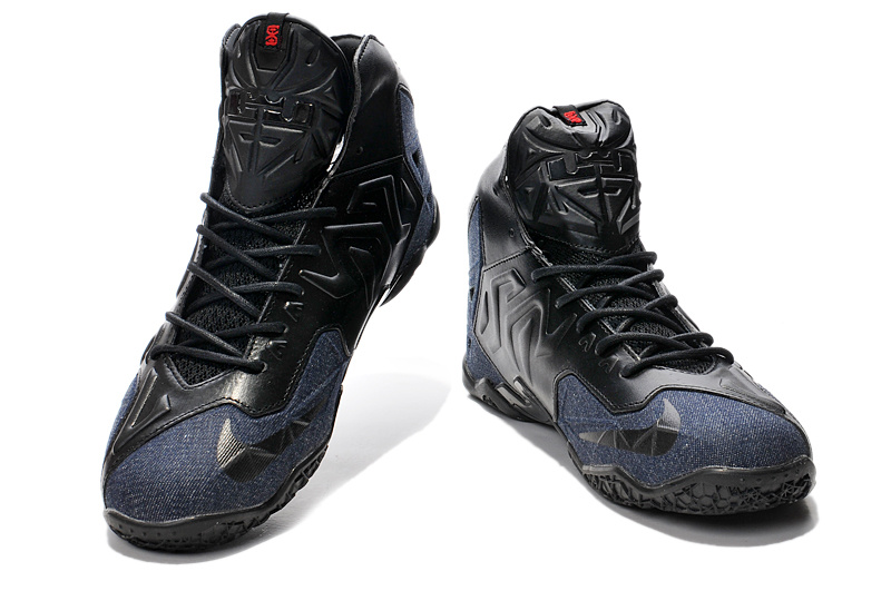 Lebron James 11 Tannin Jeans Black Blue - Click Image to Close