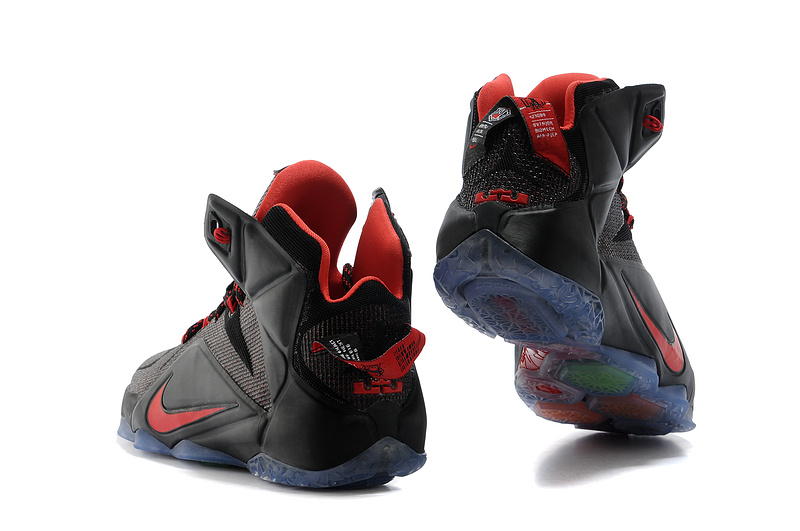 Nike Lebron James 12 Black Red Basketball Shoes