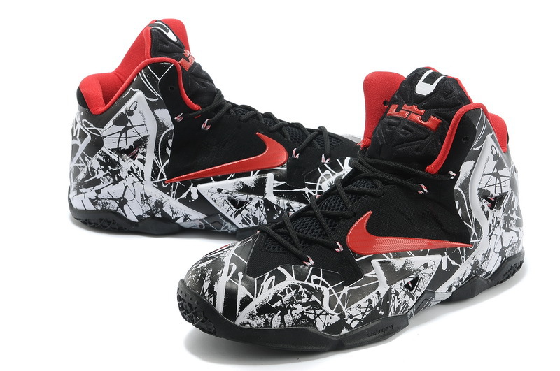 lebron james shoes 11 red and black