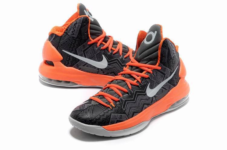 2014 Kevin Durant 5 Limited Shoes Black Orange - Click Image to Close