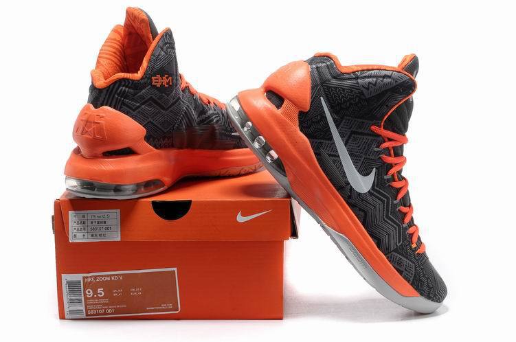 2014 Kevin Durant 5 Limited Shoes Black Orange