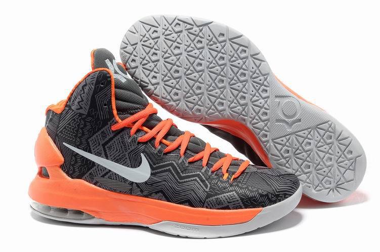 2014 Kevin Durant 5 Limited Shoes Black Orange