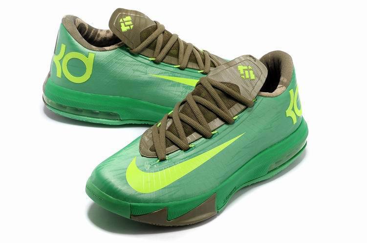 Nike Kevin Durant 6 Low Green Brown Basketball