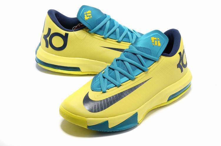 Nike Kevin Durant 6 Low Yellow Blue Basketball