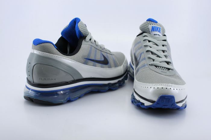 Men Air Max 2009 2 Grey Siver Blue Shoes - Click Image to Close