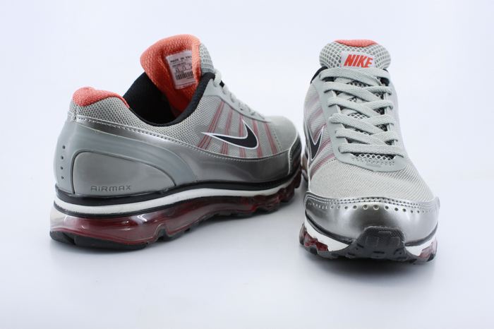 Men Air Max 2009 2 Grey Siver Red Shoes - Click Image to Close