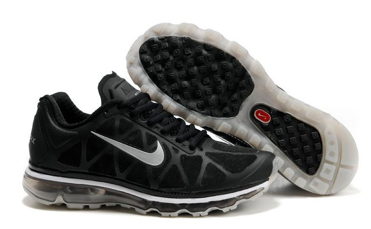 Men Air Max 2011 Black White Shoes